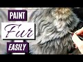 How to Paint Realistic FUR Easily