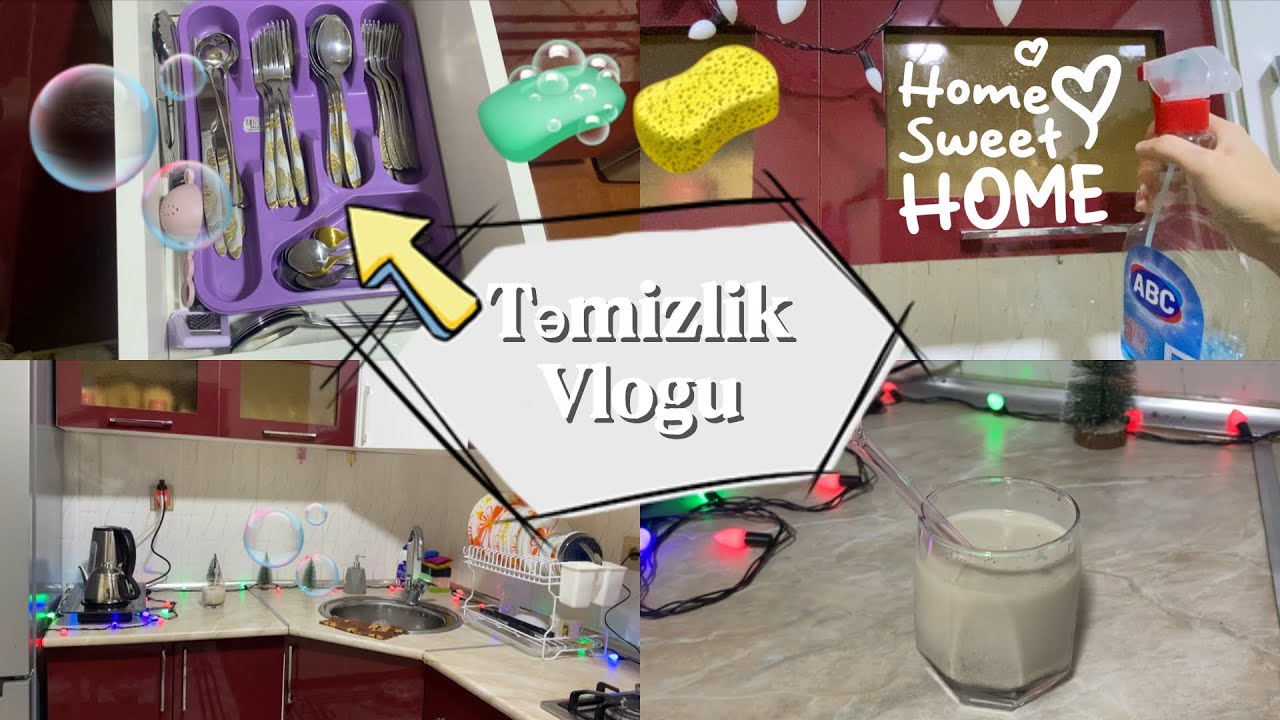 BOL BOL 🫧TƏMİZLİK VLOGU🧼🧽🪣🚰🫧