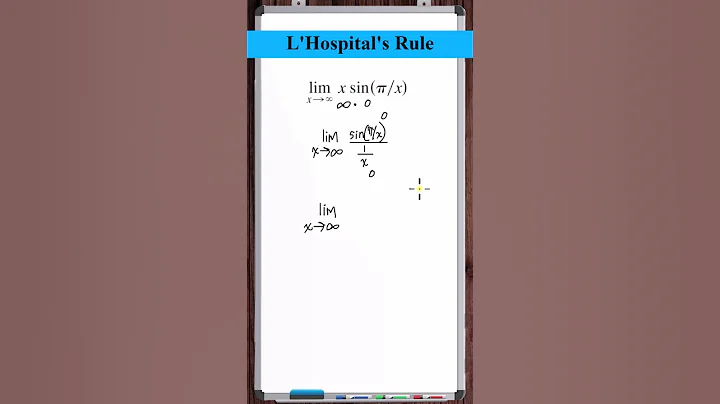 L'Hospital's Rule | Indeterminate Products Type 0*Infinity | y=x*sin(pi/x)