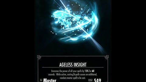 Ageless Insight Spell Idle Animation (Skyrim LE)