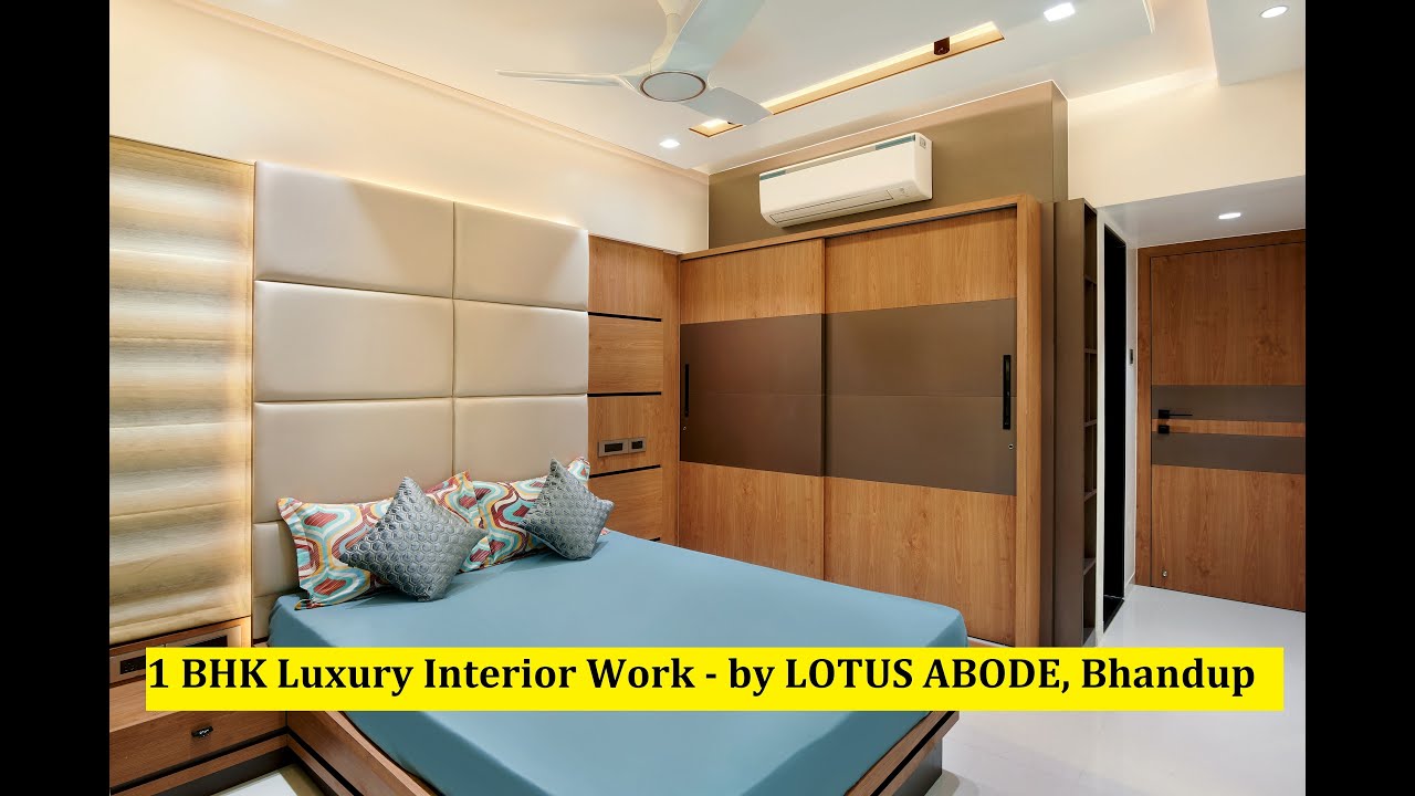 1 BHK Luxury Interior Work by LOTUS ABODE, Bhandup YouTube