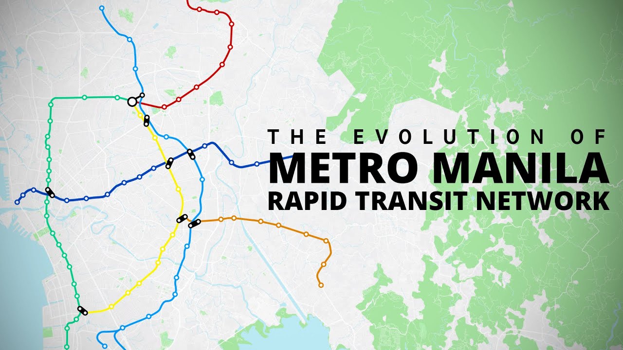 Evolution of Metro Manila Rapid Transit Network 1984-2035