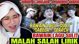 GOKIL‼️BAWAIN LAGU ISABELLA - AMY SEARCH ADLANI RABE FT NANDO SATOKO MALAH KACAR‼️ REACTION medhok