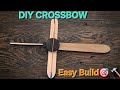 How to Make a Simple Popsicle Stick Crossbow | Easy DIY 🏹