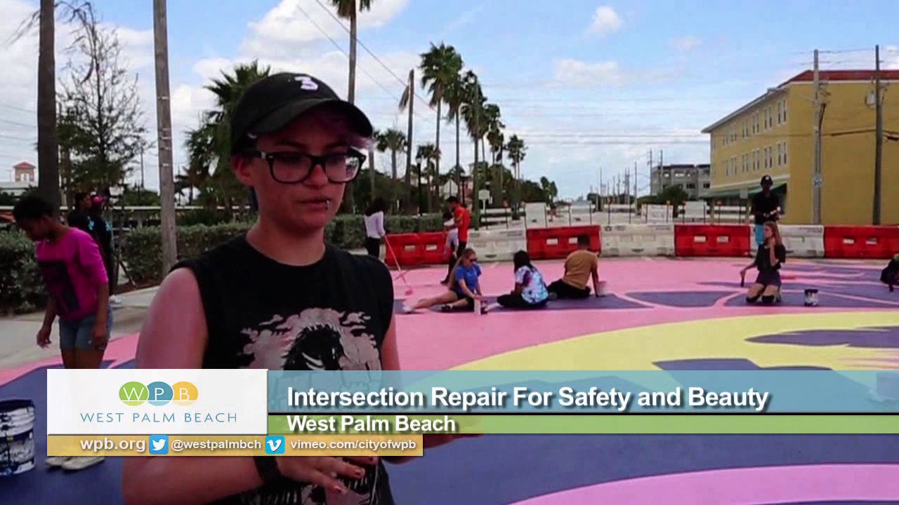 Intersection Repair and Mural - YouTube