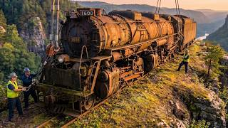 Trapped on a Mountain Cliff for 70 Years: Restoring the 770,000-lb C&O Allegheny Steam Giant