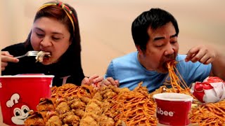 EATINGDELICIOUS! JOLLIBEE MUKBANG - BINURAOT ANG EX-GF - SAMDOTVLOG