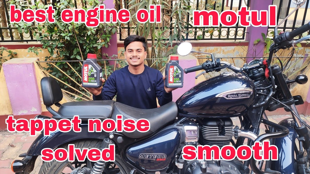 meteor 350 engine oil change | tappet noise solved | motul 5100 15W50 ...
