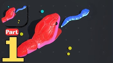 Snake Clash - ALL LEVELS Gameplay Walkthrough Part 1 (Android,ios)