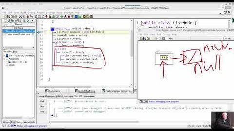 Linked List for integer in Java using JGrasp