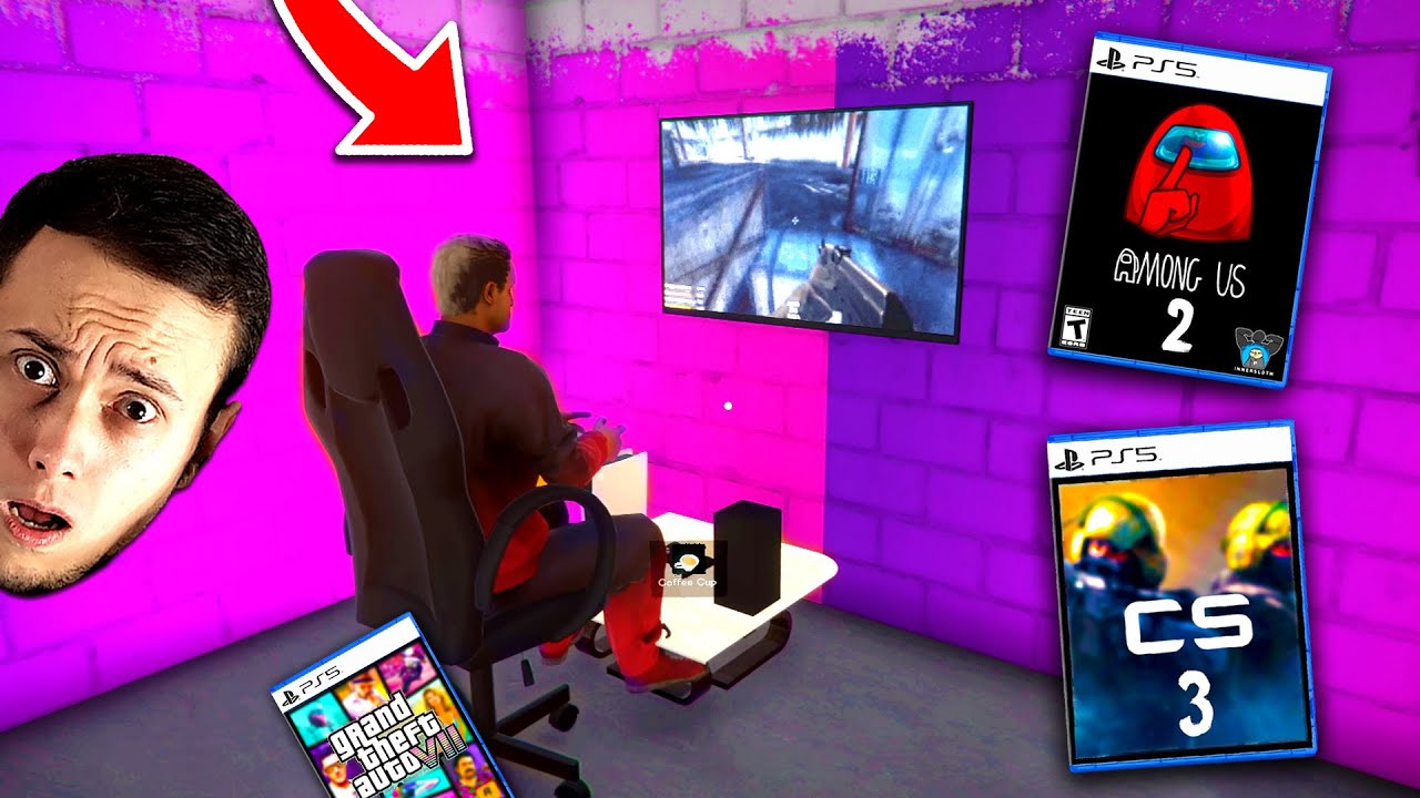 SALA mea de GAMING! AMONG US 2, GTA 7 si CS3, EP2