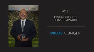 2019 Distinguished Service Award Winner Willis Bright