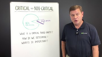 Third Party Thursday Video: Defining Critical vs. Non-Critical Vendors