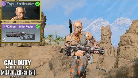 YEGOR - NEEDLEWORKED + PP19 BIZON - HIDDEN PROWLER GAMEPLAY! | COD MOBILE | FUNNY MOMENTS!