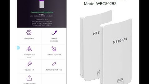 Adopting Netgear WBC502B2 AirBridge bundle into Insight Management