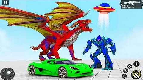 Robot Tractor Cartoon,A flying tractor robot game in which tractors transform into warrior-TemuGamer