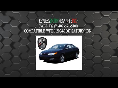 How To Replace Saturn Ion Key Fob Battery 2004 2005 2006 2007