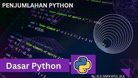 Dasar Penjumlahan Python 