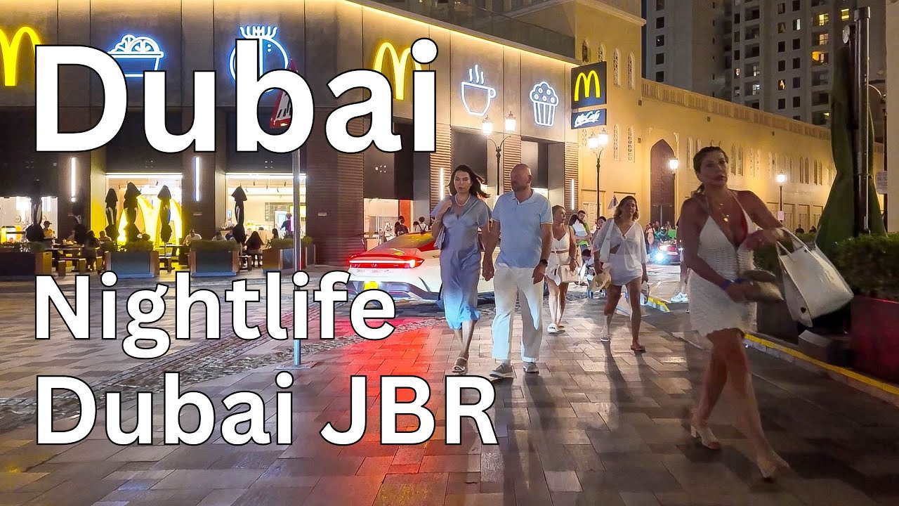 Dubai Nightlife [4K] Amazing JBR, The Walk Walking Tour 🇦🇪