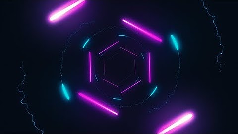 Neon Particle Tunnel  //  Free audio visualizer template for After Effects