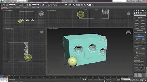 3D Max. Урок №16. Операции Boolean и ProBoolean.