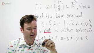 Ch6 Pr10: Proving a set is not a vector subspace