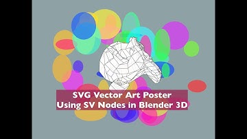 LIVENODING SVG Vector Graphic Art Using SV Nodes In Blender 3D