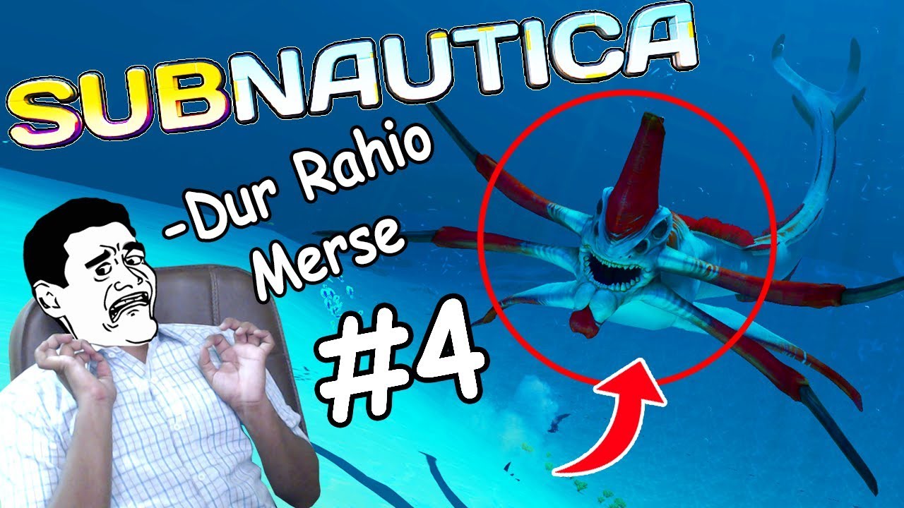 Meeting Scary Aliens in Subnautica Part #4 (Reaper & SandShark)