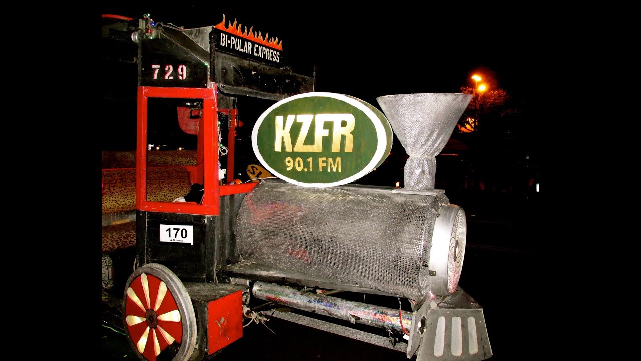 The KZFR Bi-Polar Express Tooting at the Parade of Lights