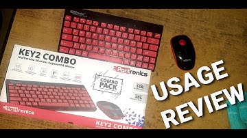 English - Portronics Key2Combo Wireless Keyboard and mouse Usage review and amazon questions answers