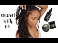 RETWIST WITH ME Using Lion Locs Moisturizer and Growth oil