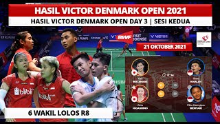 Hasil Denmark Open 2021 Hari ini Day3/R16: 6 Wakil Lolos R8 | Victor Denmark Open 2021 Badminton