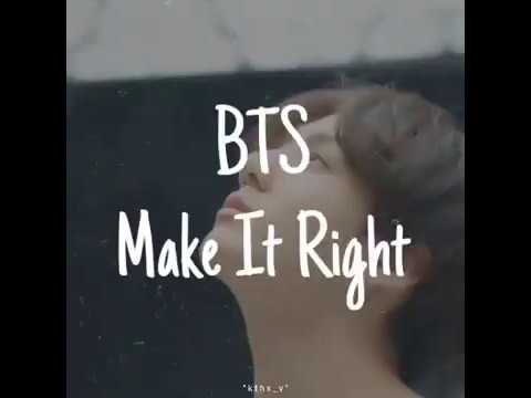 BTS (방탄 소년단) Music 'Make it right' BTS (lirik) - YouTube