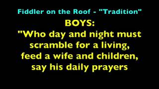 "Tradition" Singalong Video