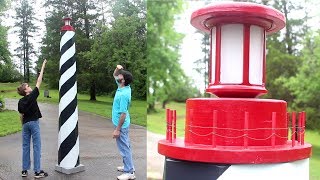 Custom SolarPowered Lighthouse for your Garden Decor