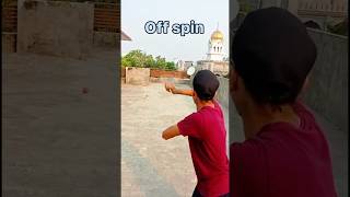 How ball off spin and Top spin #cricket #youtubeshorts #shortvideo