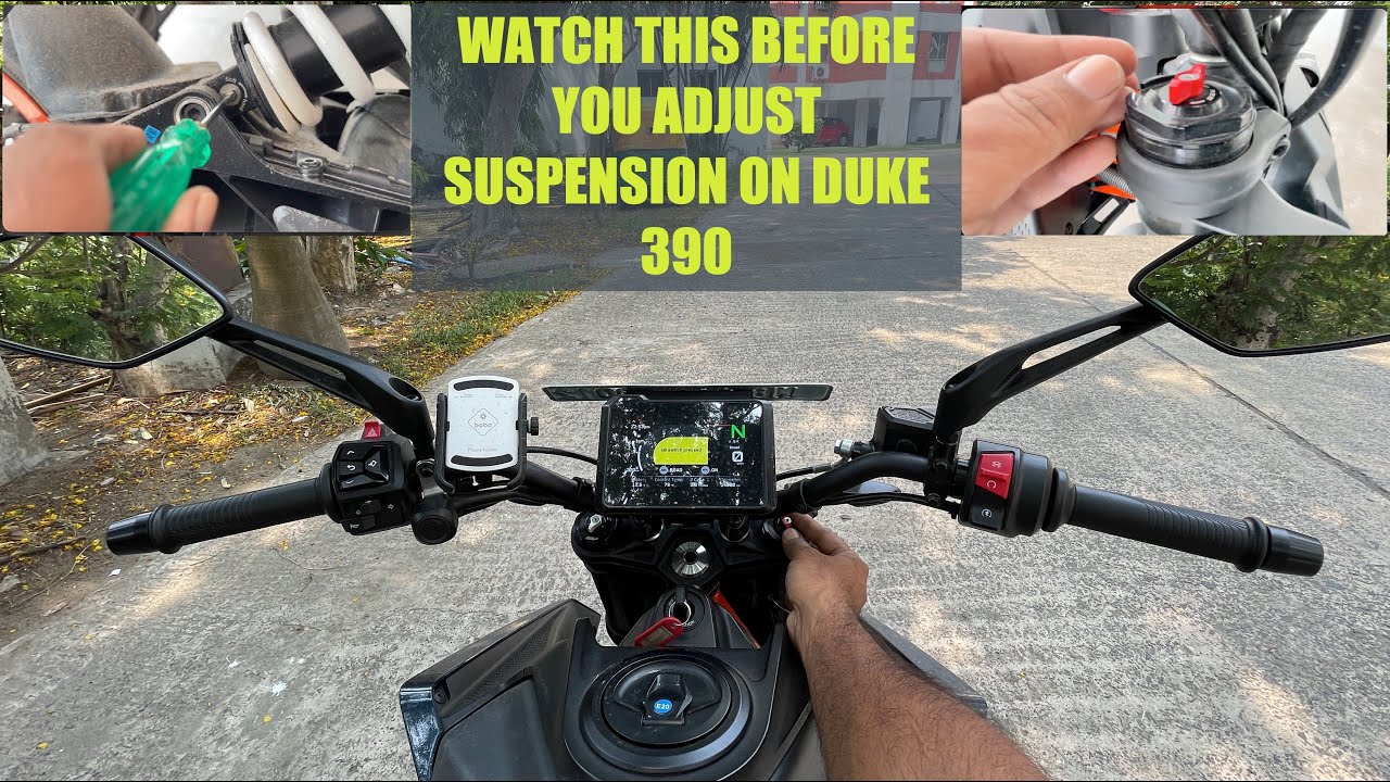 How To Adjust Suspension Properly | KTM Duke 390 Gen 3 | Preload Rebound Compression