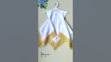 Easy Handkerchief Style Baby Frock | Simple Baby Dress Cutting & Stitching Tutorial