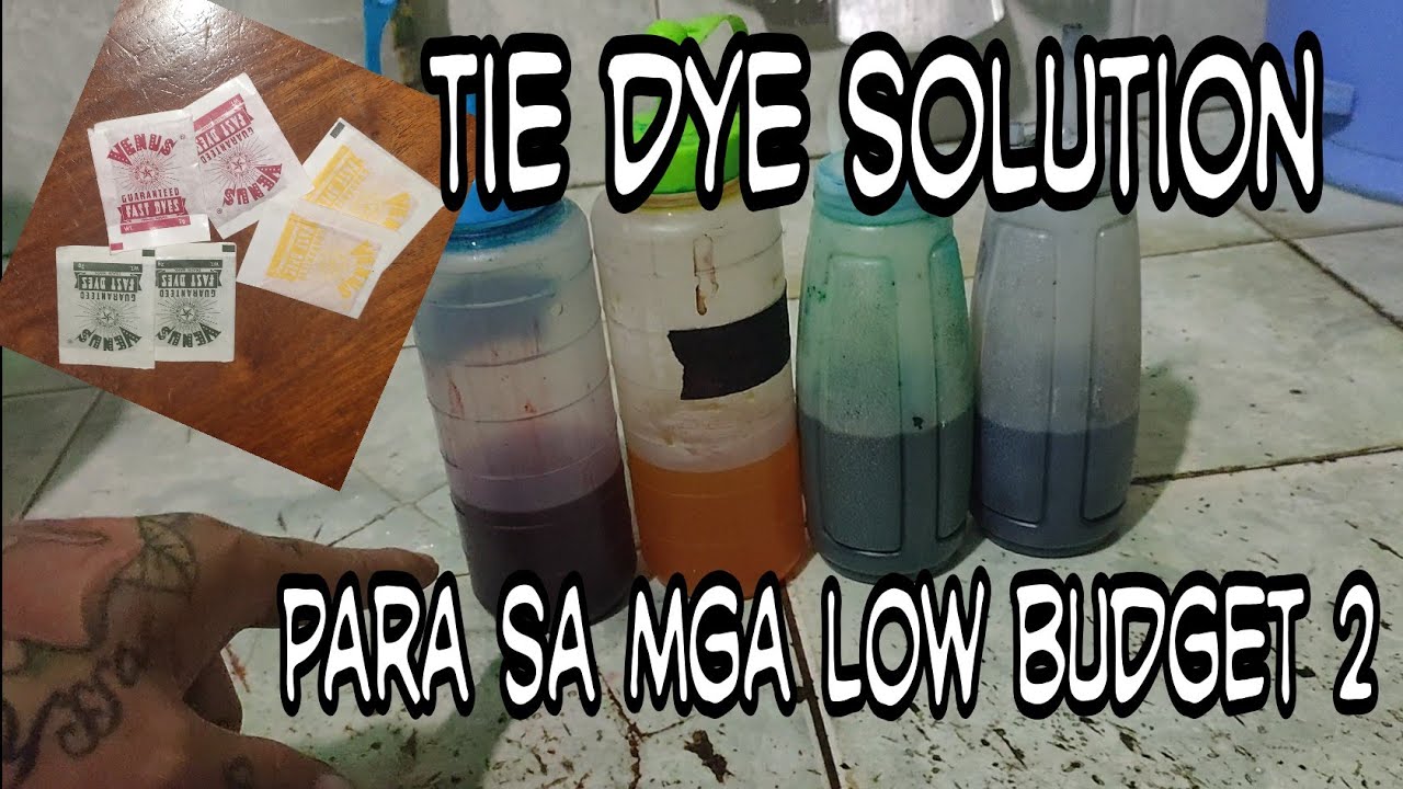 Tie Dye Solution para sa mga low budget (Re-Make)