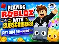 Playing Roblox With Subscribers! Pet Sim 99 + More 🎮