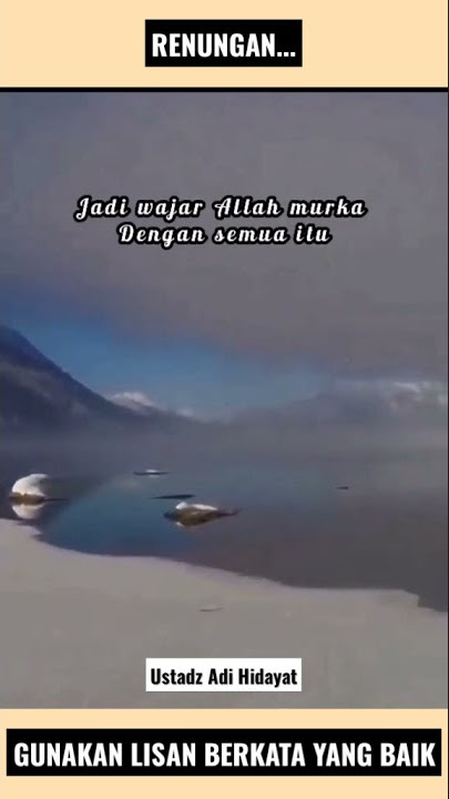 DOSA MEMBICARAKAN AIB ORANG ~ Ustadz Adi Hidayat