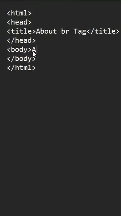 How to insert a new line in html || How to use br tag || HTML br tag ...