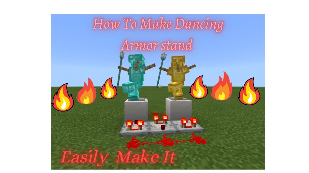 How to make dancing armor stand in minecraft easily By thundervolt gamer shorts 