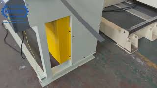 Bescomt decoiler and straightener 2 in1 machine automatic feeding system testing before delivery