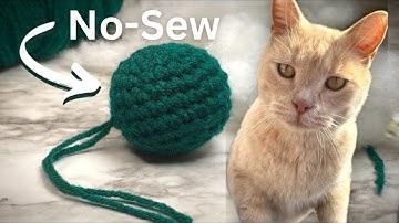 Beginners Crochet Cat Toy *no-sew*