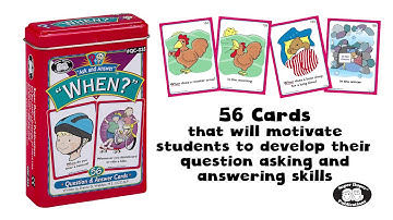 Ask and Answer "When?" Fun Deck - Show Me How video from Super Duper Publications