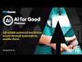 Affordable universal healthcare access through autonomous mobile clinics | AI FOR GOOD WEBINAR