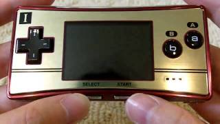 Anniversary Gameboy Micro Famicom Edition - YouTube