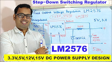 LM2576  5 VOLT DC 3 AMP Switching Regulator