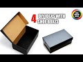 4 DIY Shoe Box Organizer Ideas you need to try | Best out of waste craft ideas using Shoe Boxes